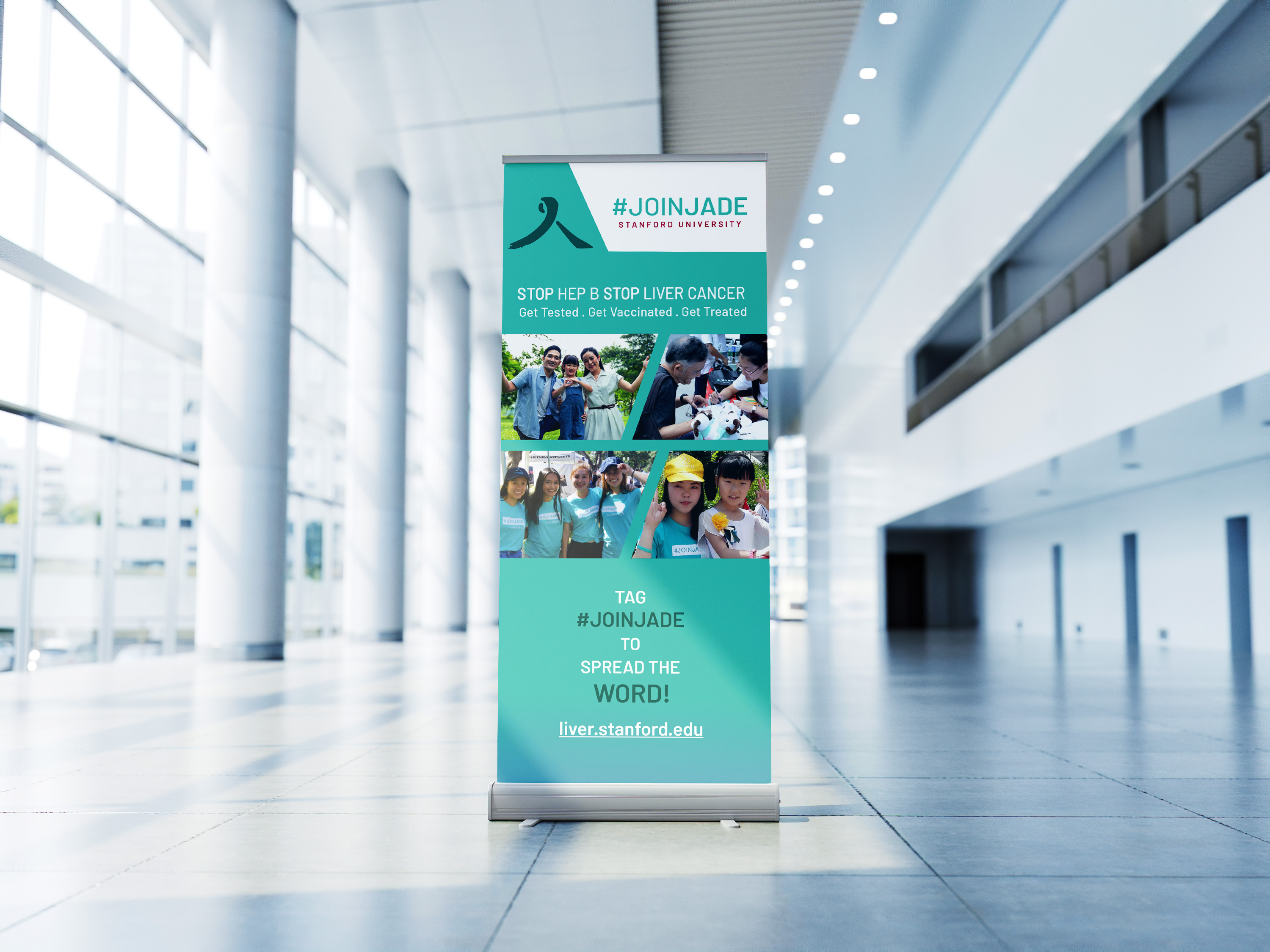Asian Liver Center pull up banner mockup