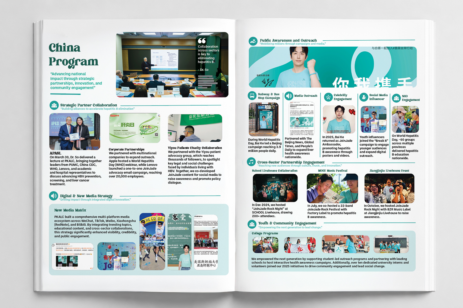 Asian Liver Center Year in Review book mockup