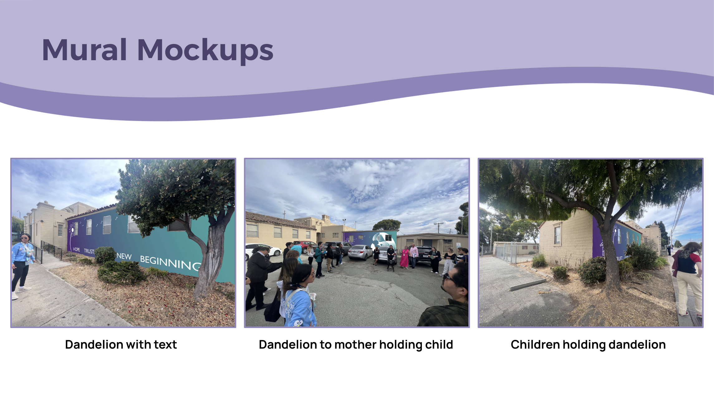 Holding onto Hope mural mockups