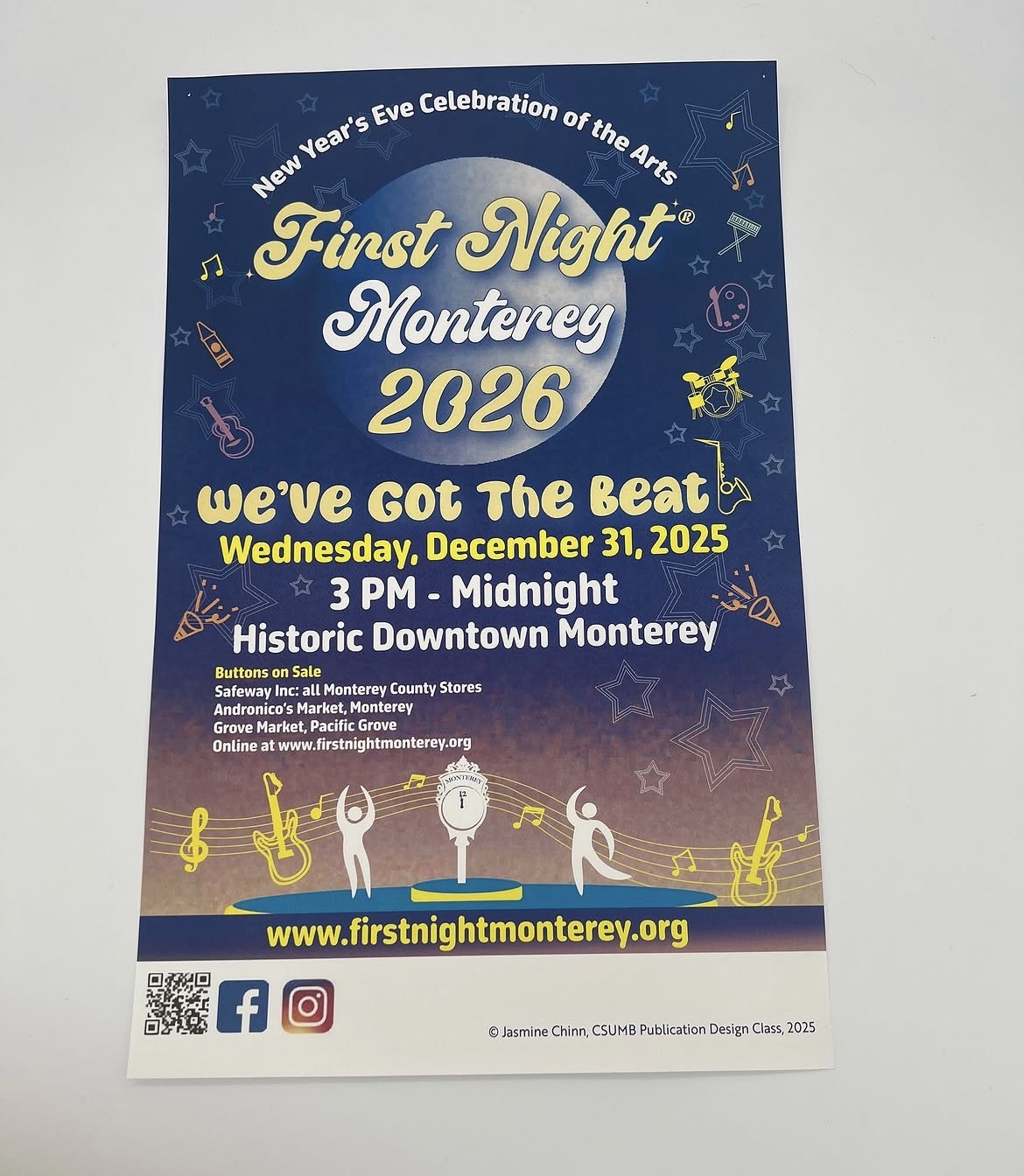 First Night Monterey 2026 poster design
