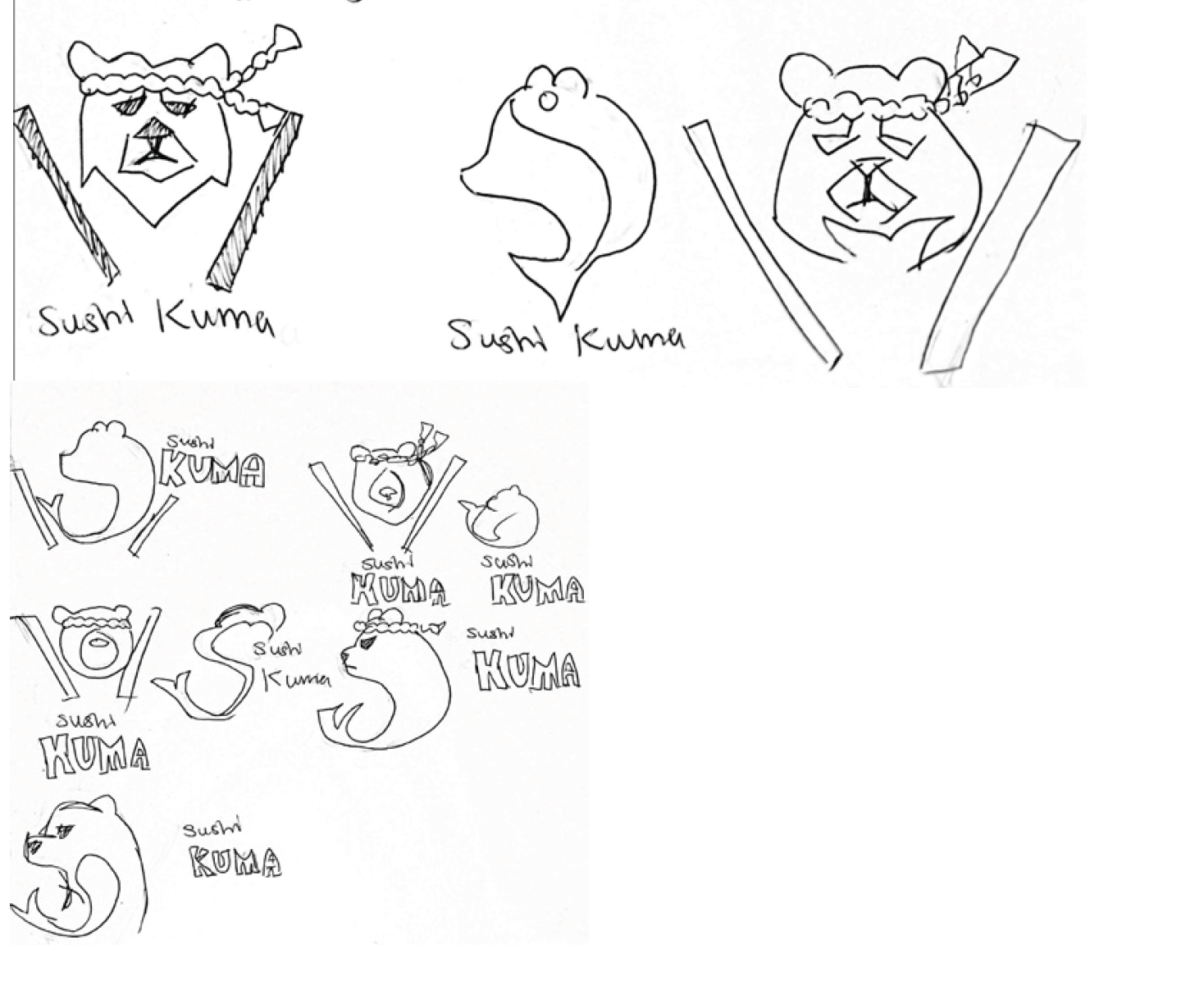 Sushi Kuma sketches